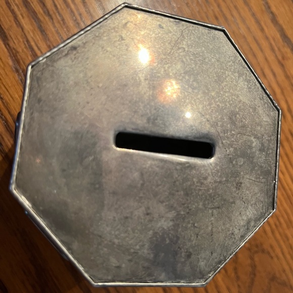 Octagonal silver-plated ABC Bank - Picture 4 of 6